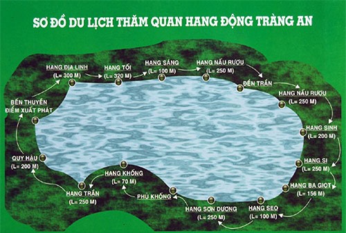 Sơ đồ khu du lịch Tràn An