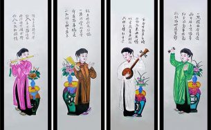 Làng nghề tranh Hàng Trống