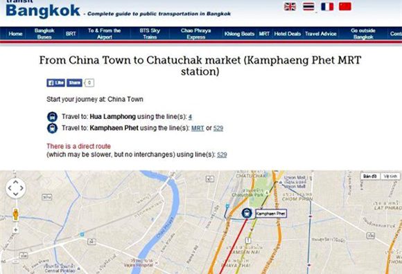 Phương tiện liên lạc và di chuyển ở Bangkok