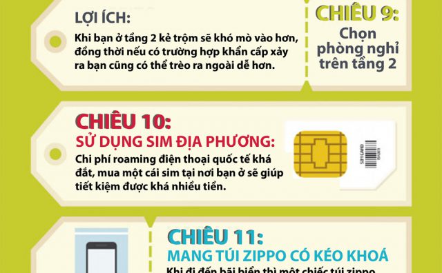 21 chiêu hữu ích cho tín đồ du lịch
