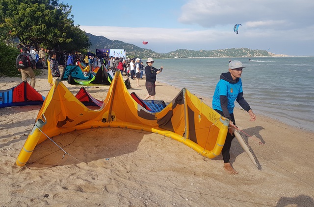 Du khách mãn nhãn với “bữa tiệc” ván diều trên biển Ninh Thuận - 4