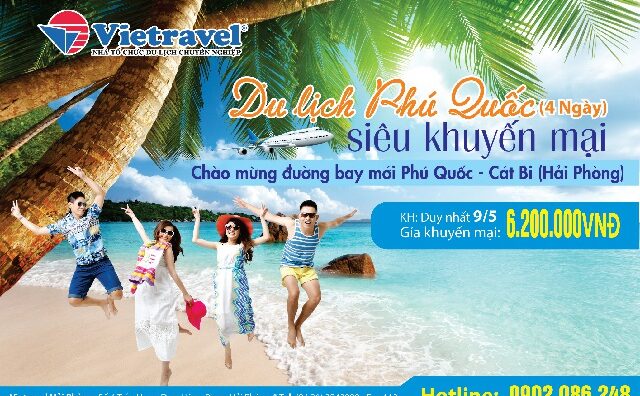 Sắp có tour du lịch Phú Quốc bay thẳng từ Hải Phòng
