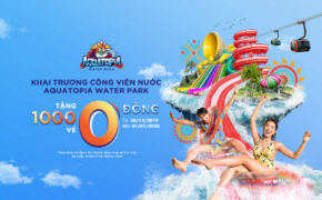 Công viên nước mới toanh ở Phú Quốc tặng hàng nghìn vé cho khách đi cáp treo