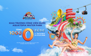Công viên nước mới toanh ở Phú Quốc tặng hàng nghìn vé cho khách đi cáp treo
