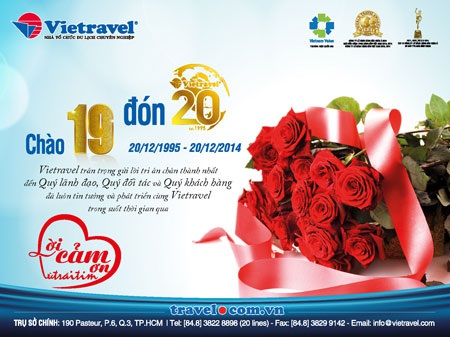 Vietravel hướng tới những đỉnh cao mới sau 19 năm xây dựng và phát triển