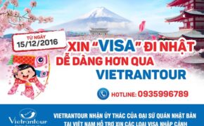 Xin visa đi Nhật dễ dàng hơn qua Vietrantour