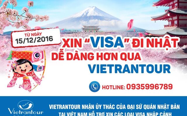 Xin visa đi Nhật dễ dàng hơn qua Vietrantour