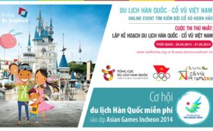 Cơ hội khám phá xứ sở Kim Chi, cổ vũ đội tuyển VN tại Asiad 2014