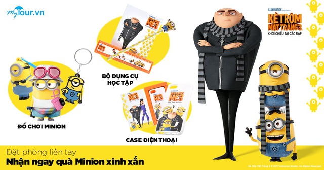 Chơi cùng Mytour.vn, dễ dàng rinh về Minion độc quyền từ Mỹ - 1