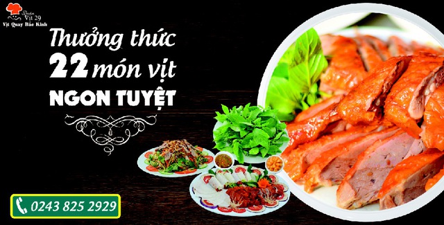 Vịt 29 – Địa chỉ quen thuộc món ngon tại Hà Nội - 1